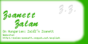 zsanett zalan business card